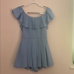 baby blue romper